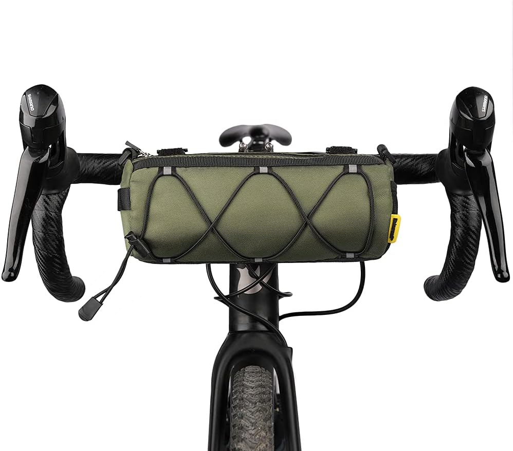 Rhinowalk Front Bike Bag 2.4L Handlebar Bag Waterproof Green