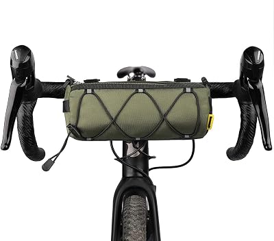 Rhinowalk Front Bike Bag 2.4L Handlebar Bag Waterproof Green