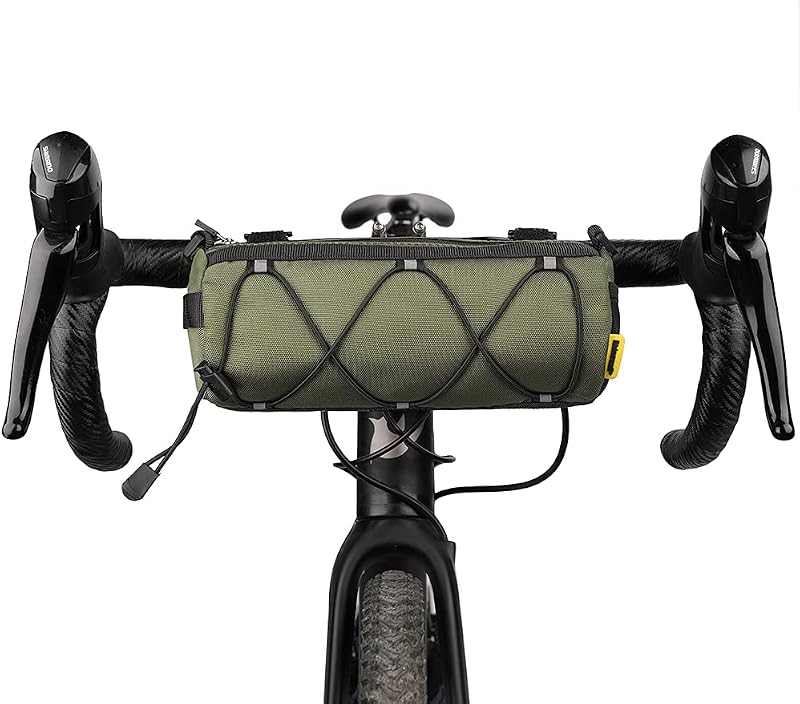 Rhinowalk Front Bike Bag 2.4L Handlebar Bag Waterproof Green
