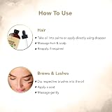 Botanic Hearth Castor Oil for Hair Brows Lashes 2 fl oz with Brush view 6