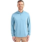 Cutter & Buck mens Cutter & Buck Virtue Eco Pique Recycled Quarter Zip Mens Pullover