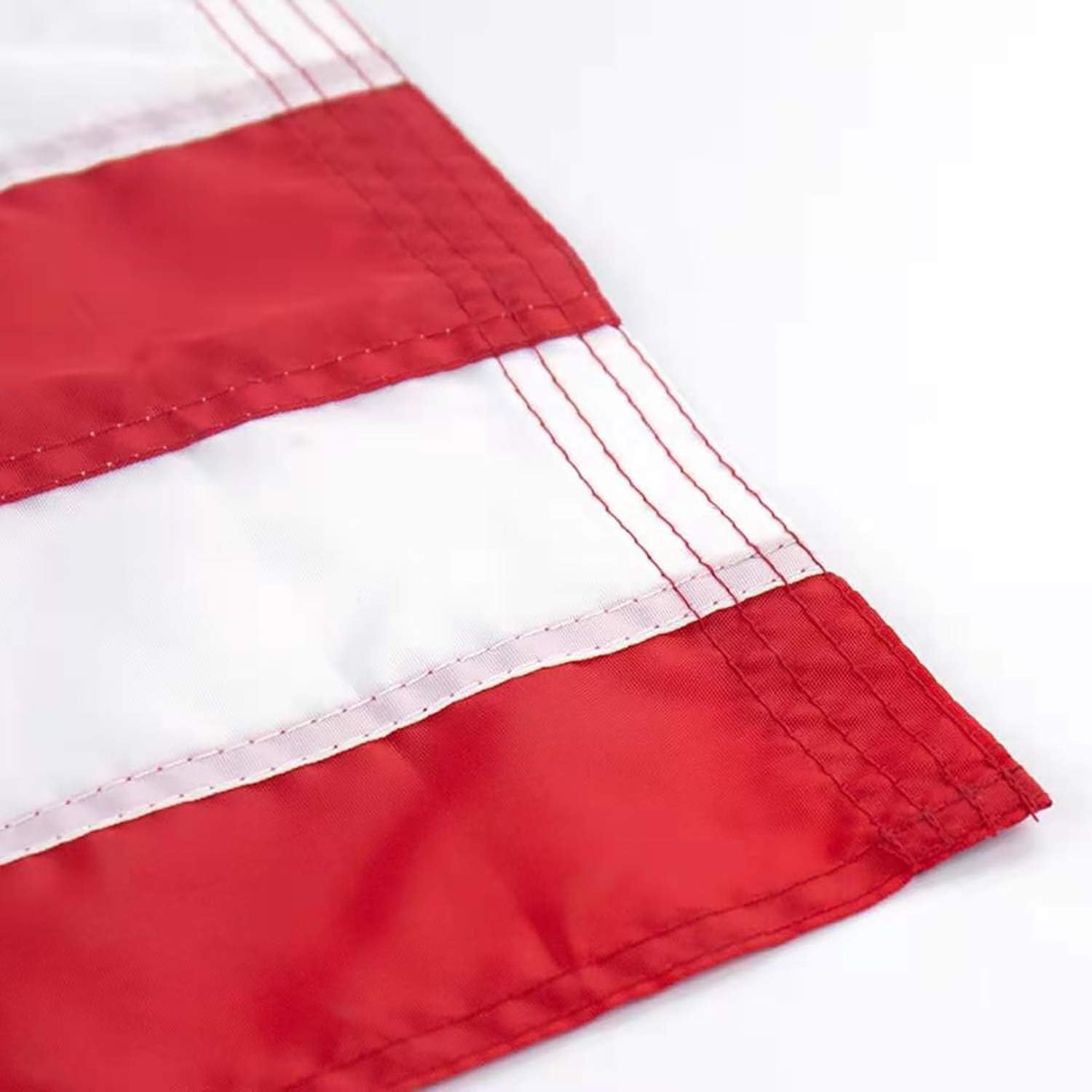 American Flag, Durable Deluxe Embroidered Stars and Double Edge Sewing, Brass Grommets Nylon Garden US Flag Built for Outdoor and Indoor (3x5FT): Garden & Outdoor