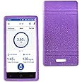 Sugar Medical Omnipod Dash Gel Skin- Soft Silicone Cover Designed to Protect The Omnipod Dash Device (Purple Glitter)