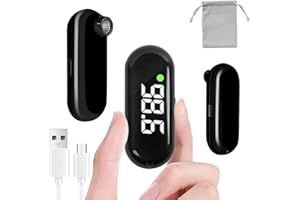 MANHERO Medical Forehead Digital Thermometer with Backlight Fever Alarm, Accurate for Adults and Kids (Black)