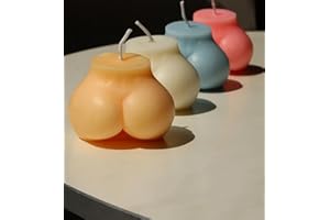 SLOWLYTALK Candle Molds - Silicone Mold for Candles Making, DIY 3D Moulds for Soy Wax, Beeswax, Scented Candle, Valentine's Day Gifts (Butt)