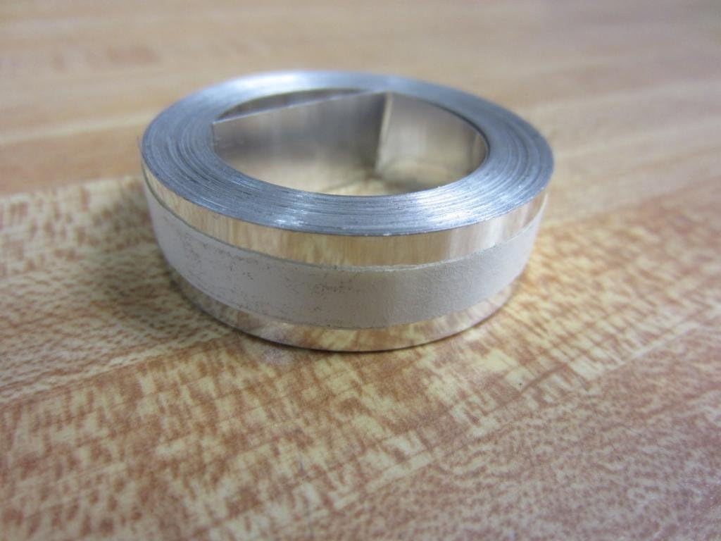 DYMO 31000 Rhino Metal Label Non-Adhesive Tape, 1/2-Inch x 16 ft, Aluminum