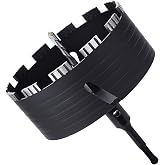 6 inch / 152mm Dry Core Drill Bit with SDS Plus Adapter for Concrete | for Dry/Wet Drilling Granite Marble Masonry Concrete Brick Stone and Block (152mm (6 inch))