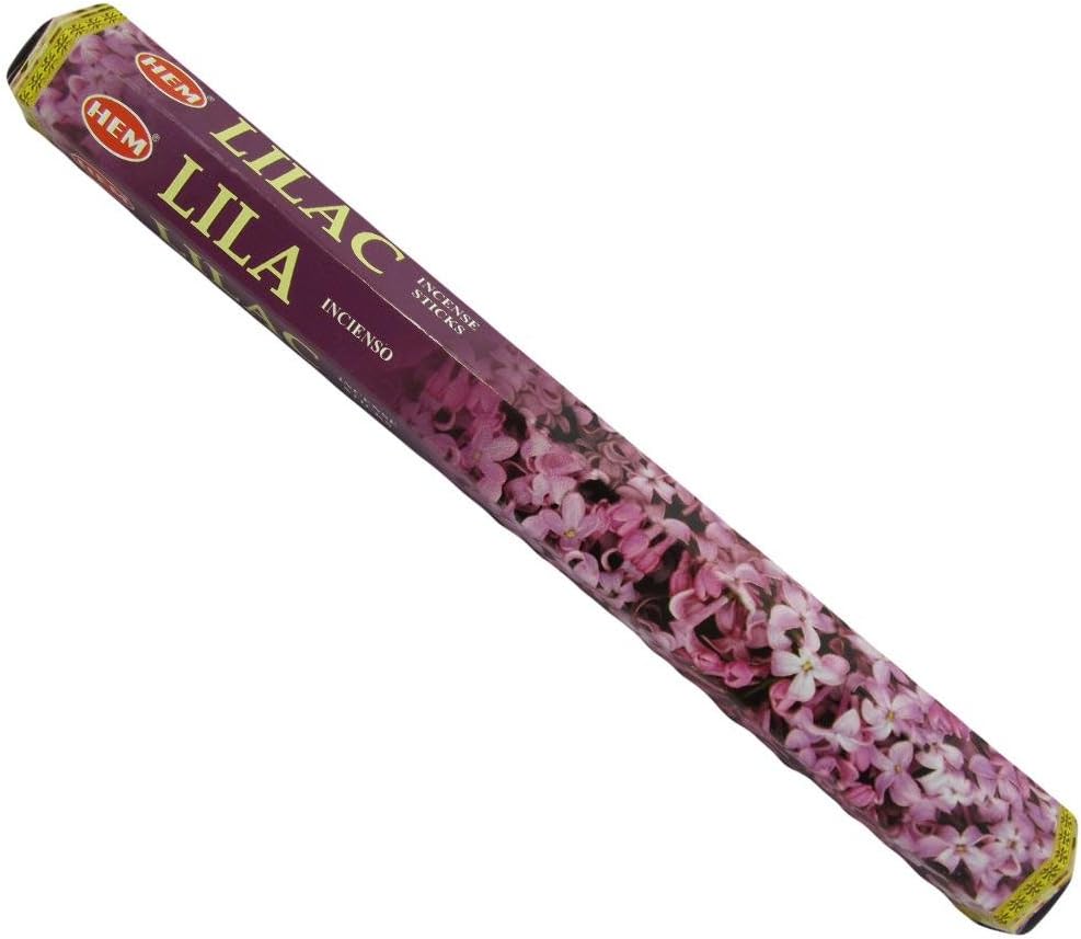 Lilac - 20 Stick Hex Tube - HEM Incense