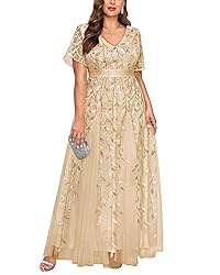 Plus Size Gold Dress Champagne Mother of Bride