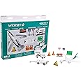 Daron WestJet Airlines Airport Playset with Die-Cast Metal Model Airplane with Plastic Parts, Cars and Transportation Toys for Kids Ages 3+