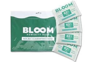 Bloom 62% Humidity Packs by Herb Guard - Pack of 4 x 67g Guaranteed to Keep Up to 1 LB Fresh for Months & Revive Dry Contents Back to Life