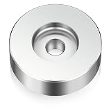 45 Record Adapter for Turntable RPM Record Player for 7 Inch Vinyl Players Turntables Solid Aluminum Dome(Silver)