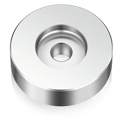 45 Record Adapter for Turntable RPM Record Player for 7 Inch Vinyl Players Turntables Solid Aluminum Dome(Silver)