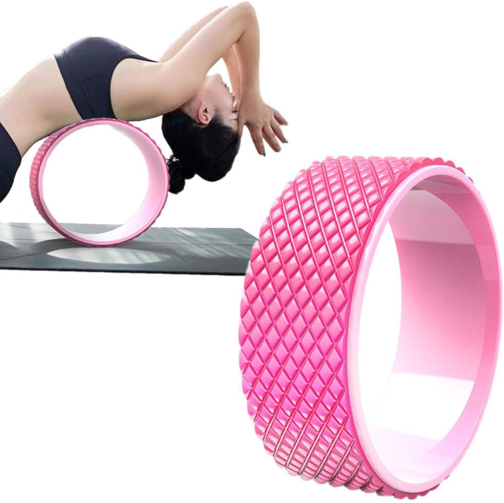 AOOCEEH Yoga Wheel Yoga Circle Fitness Yoga Wheel Back Workout Pilates Yoga Wheel for Stretching Yoga Wheel Yoga Posture Improving Backbends