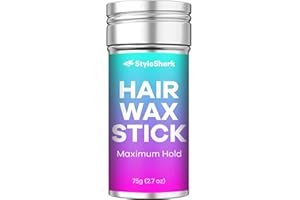 KMEIVOL StyleShark Non-Greasy Hair Wax Stick for Styling Flyaways and Frizz - 2.7 oz Wax for Edge Control on Wigs and Hair