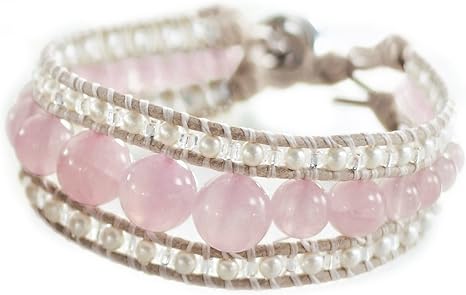 Amazon ベルメゾン ビーズステッチで作るラップブレス手作りキット ローズクォーツのバングルブレス ビーズ アクセサリーキット 通販