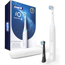 Oral-B Escova de Dente Elétrica iO4, 1 Cabo + 2 Refis + Carregador