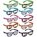 amscan 250241 Awesome 80's Party Assorted Color Glasses with Printed Lenses Accessory (1 Piece), One Size, Multicolor