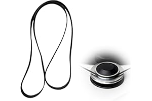 SPACEWINGS Turntable Belt Replacement, Record Player Belt Replacement - Compatible with Audio-Technica AT-PL50, AT-LP60, AT-LP60XBT-B, AT-LP60X-BK, AT-LPW50BT-RW, AT-LPW50PB – Smooth Rotation & Noise Reduction