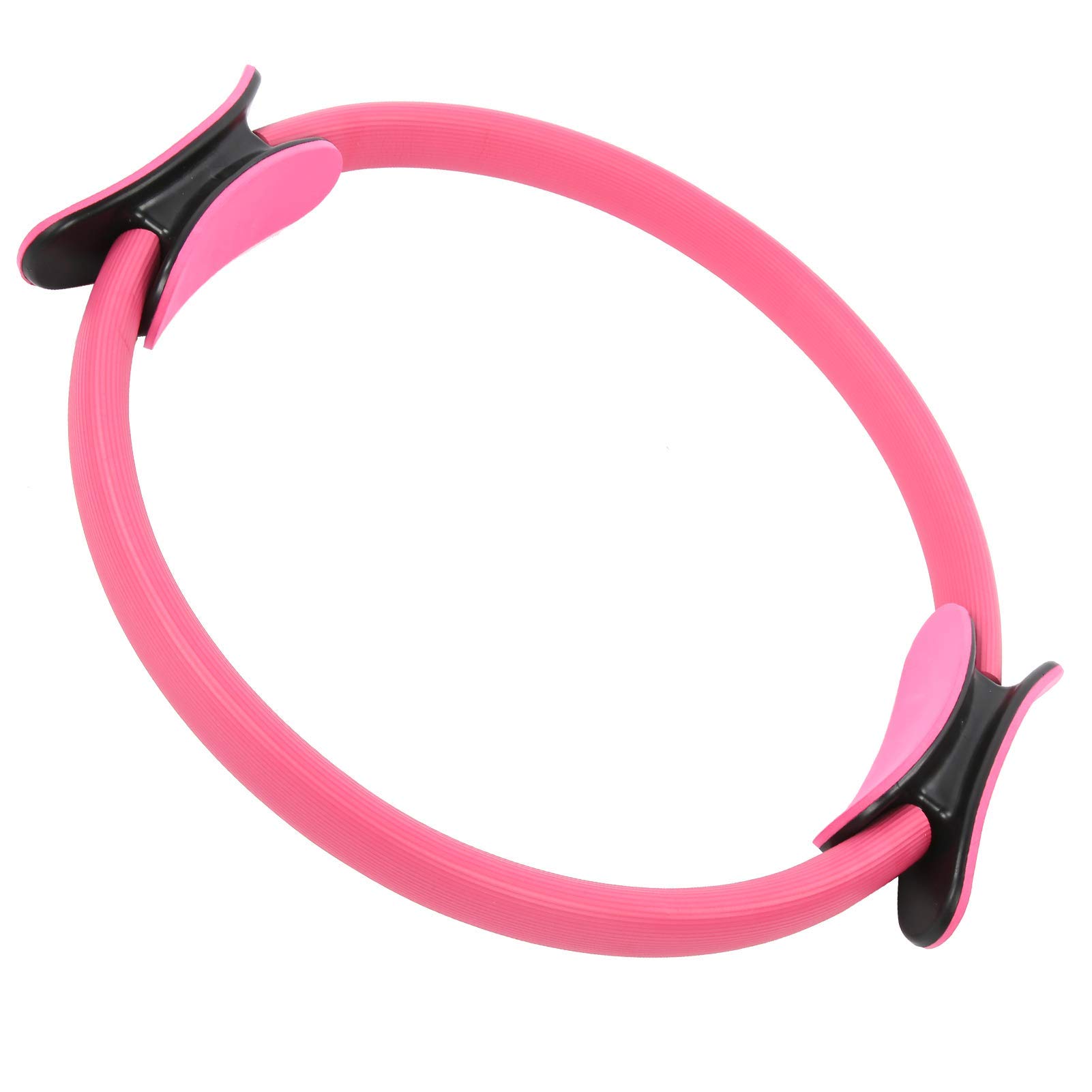 VGEBY Pilates Ring, Weight Loss Body Circle Yoga Ring Double Handled Exercise Fitness Ring Fitness Training Tool(pink) Yoga Supplies
