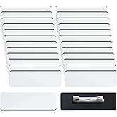 Name Tag Blank Name Badges 1 x 3 Inch DIY Blank ID Name Badge with Pin Backing for Office Workers Students, Personalized Badges Making (50 Pieces)