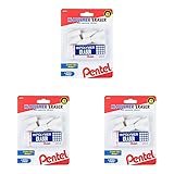 Pentel HI-Polymer Eraser Combo Pack, 6 Caps, 1