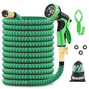 GAGALUGEC-50ft-Expandable-Garden-Hose-with-9-Function-Nozzle-Leakproof-Lightweight-Retractable-Water-Hose-with-Solid-Brass-Fittings-Extra-Strength-3750D-Durable-Gardening-Flexible-Hose-Pipe