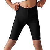 Haloumoning Girls Bike Shorts Kids Athletic Volleyball Shorts Comfy Under Dress Dance Short Leggings 5-14 Years