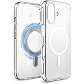 elago Magnetic Hybrid Clear Case Compatible with iPhone 16 Case Cover 6.1" - Compatible with MagSafe, PC + TPU Hybrid Technology, Shockproof Bumper, Raised Camera Protection (Clear)