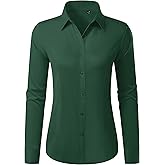 Button Down Shirts for Women Wrinkle Free Dress Shirt Classic Fit Long Sleeve Casual Business Blouse Work