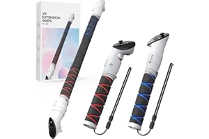 UPOK Grip Attachments Compatible with Meta/Oculus Quest 3 Accessories,Beat Saber Handles Extension, Long Arms Gorilla Tag, Golf Club 3-in-1 Quest 3 Controller Extender Mode Enhance Games Experience