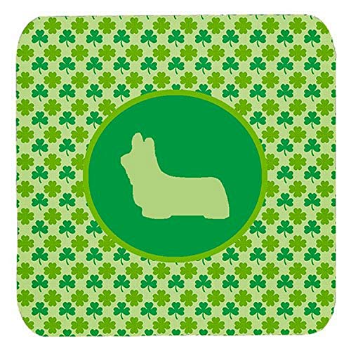 Caroline's Treasures SDK1057-C-FC Skye Terrier Lucky Shamrock Foam Coasters (Se…