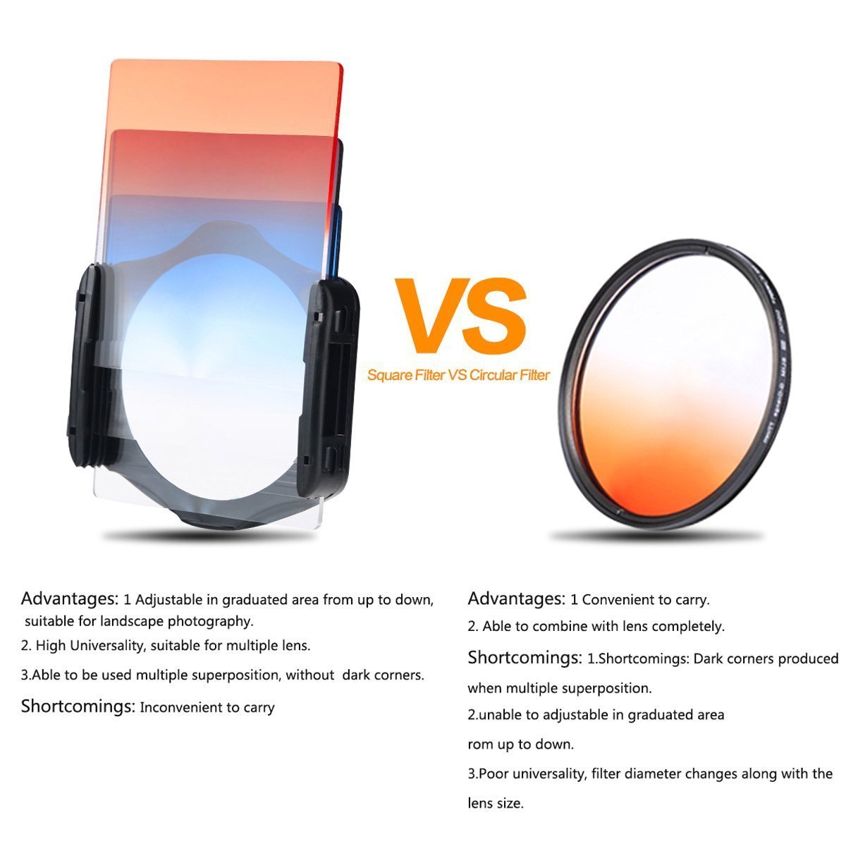 Buy K F Concept 40 In 1 Square Filter Kit Graduated Full Color Nd Filter Set Compatible With Cokin P Series For Dslr Cameras Online At Low Price In India K F Concept