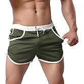 Rexcyril Men's Running Workout Bodybuilding Gym Shorts Athletic Sports Casual Short Pants