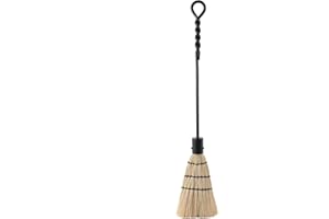 Minuteman International Rope Handle Single Brush Fireplace Tool, Standard, Black