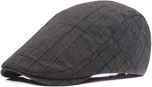 plaid golf cap