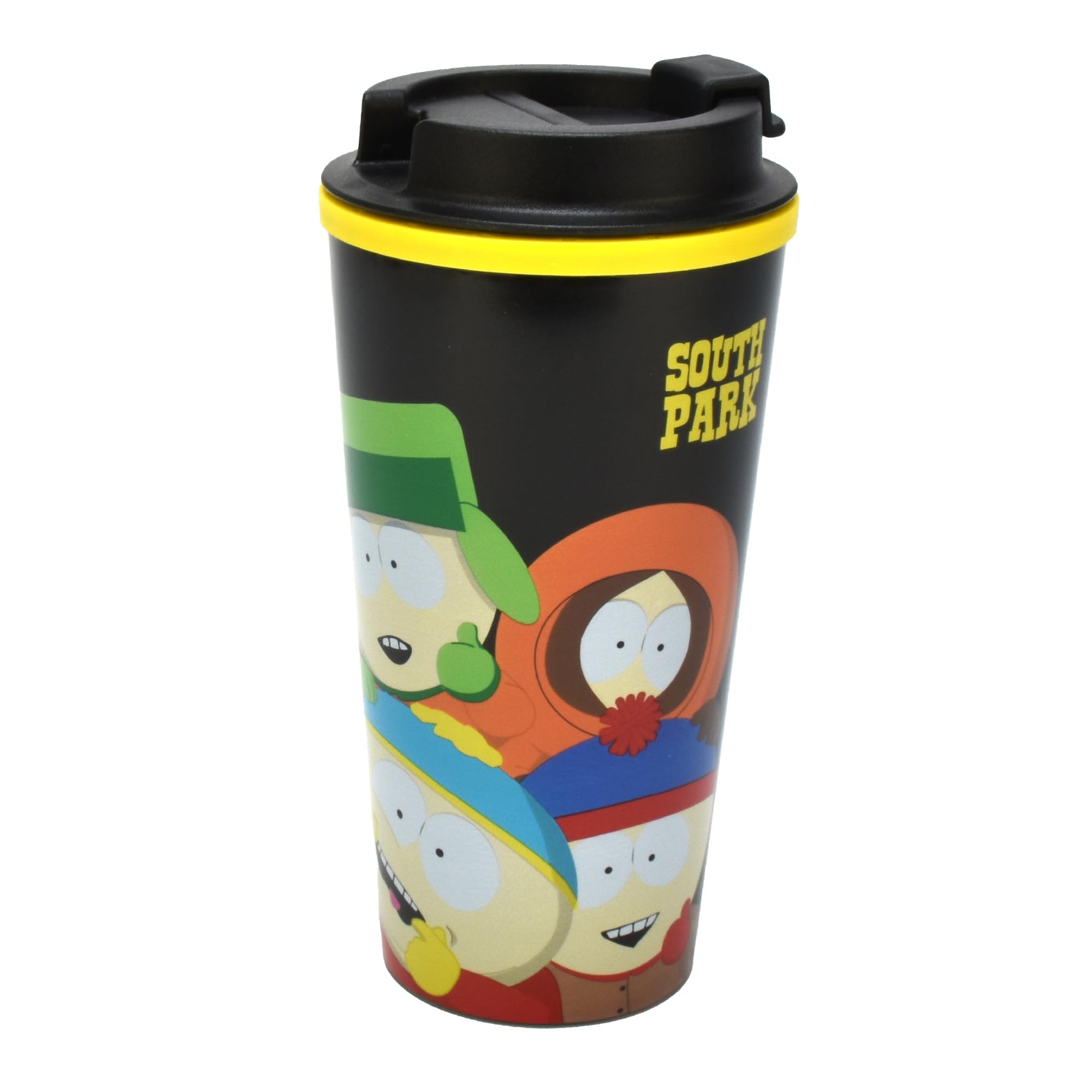 South Park Coffee Cup Travel Mug, Screw Top Thermos Flask, Insulated for Hot Drinks, South Park Merchandise and Gifts