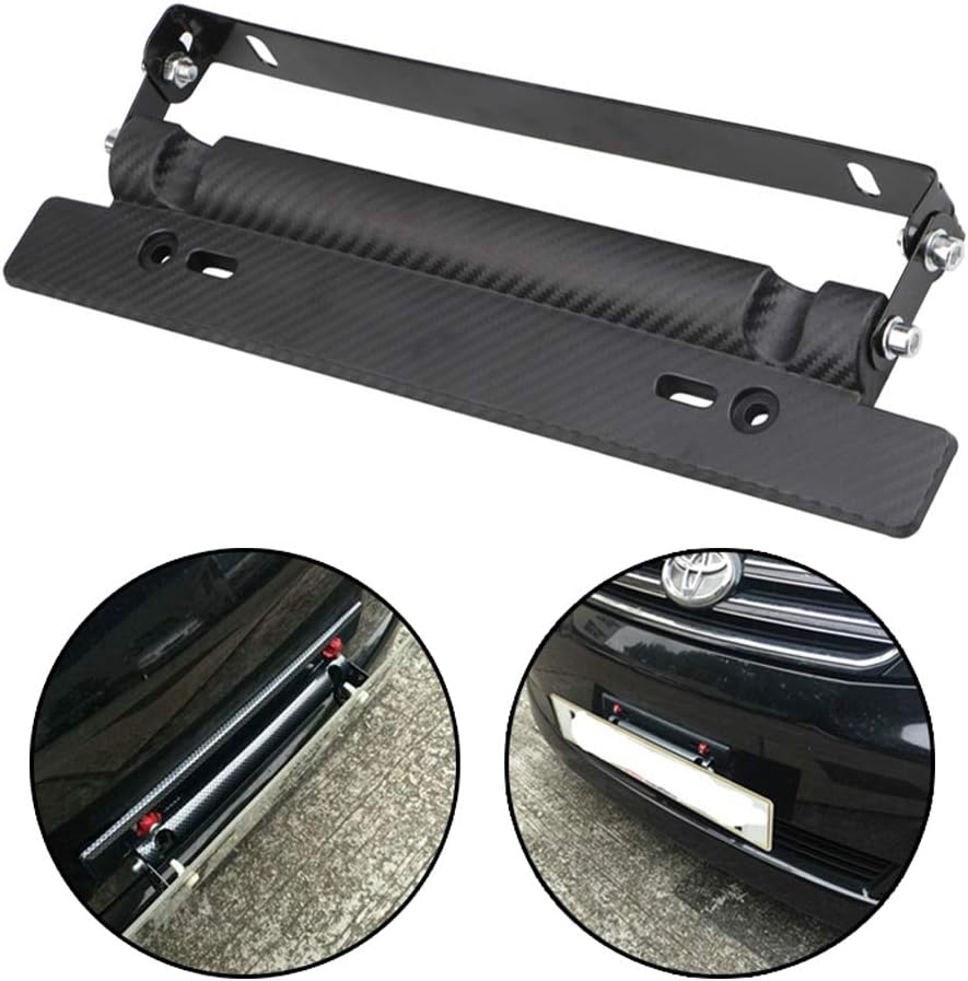 Amazon Seiyishi 車用 ナンバープレート ステー 自動車 軽自動車 ナンバーフレーム ナンバーステー 角度調整 カスタム ナンバー プレート Sy Cbj 058 ブラック ナンバーカバー ホルダー 車 バイク