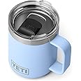 YETI Rambler 10 oz Stackable Mug, Vacuum Insulated, Stainless Steel with MagSlider Lid, Big Sky Blue