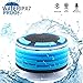 Wireless Waterpoof Bluetooth Speaker Shower Radios with Light, Built in FM Radio and Super Bass, Small Portable Speaker for Bathroom, Outdoor, Car, Beach, Pool
