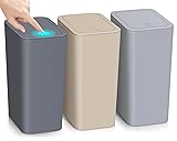 RTWDKFQ 3 Pack Bathroom Small Trash Can with