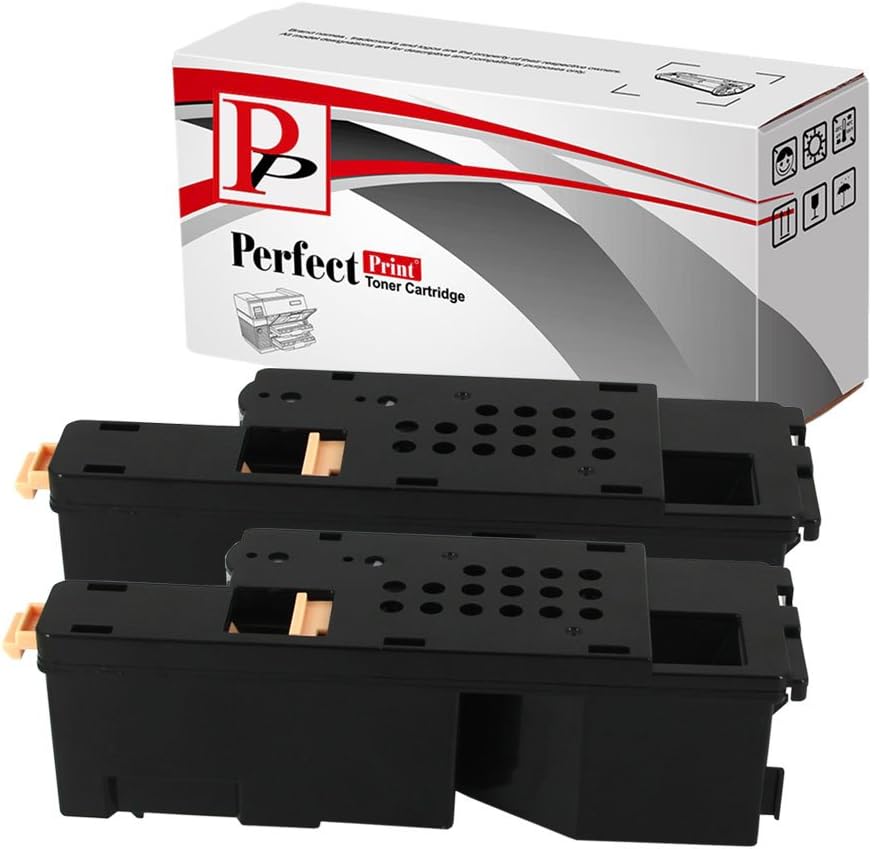 PP 2 Yellow Compatible Toner Cartridges for Dell C1660 C1660W C1660DW C1660CN