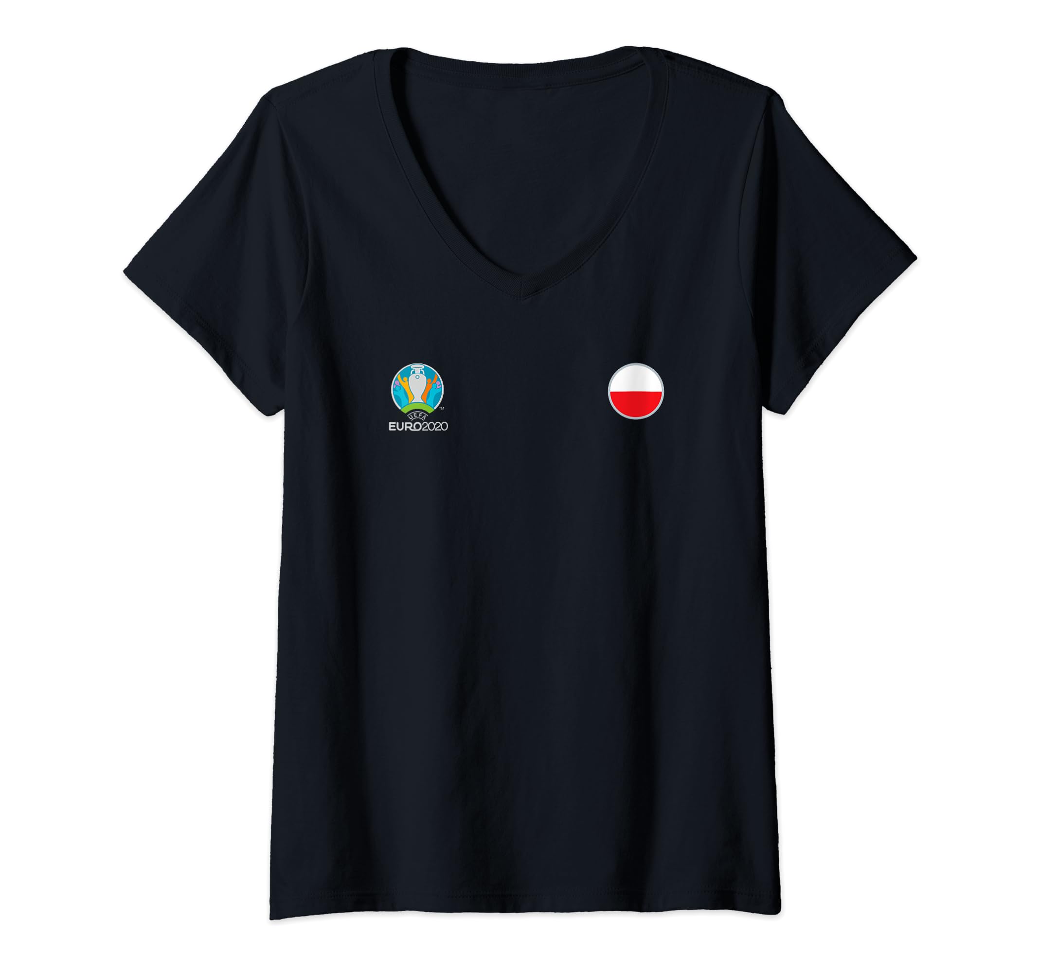 UEFA EURO 2020 "Poland" V-Neck T-Shirt