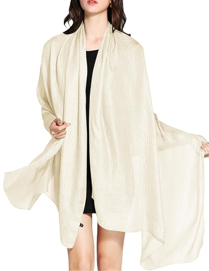 Wedtrend Hochwertig Schlicht Flachs Stola Schal in Verschiedenen Farben