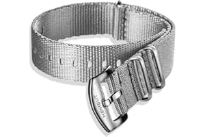 Hemsut NATO Strap, Seat Belt Watch Strap for Men Women, High End Soft Quality Nylon Watch Bands with Heavy Duty Brushed Buckl
