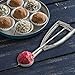 Jenaluca Small Scoop - Mini Cookie Scoop & Melon Baller - with Gift Bag - Two Teaspoon Volume - Disher #100 Stainless Steel 18/8 scoop for baking