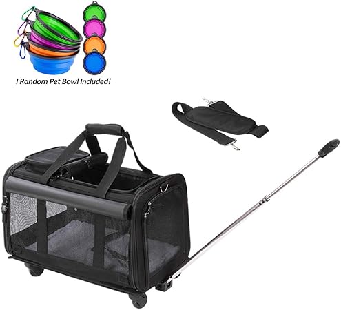 cat carrier on wheels amazon