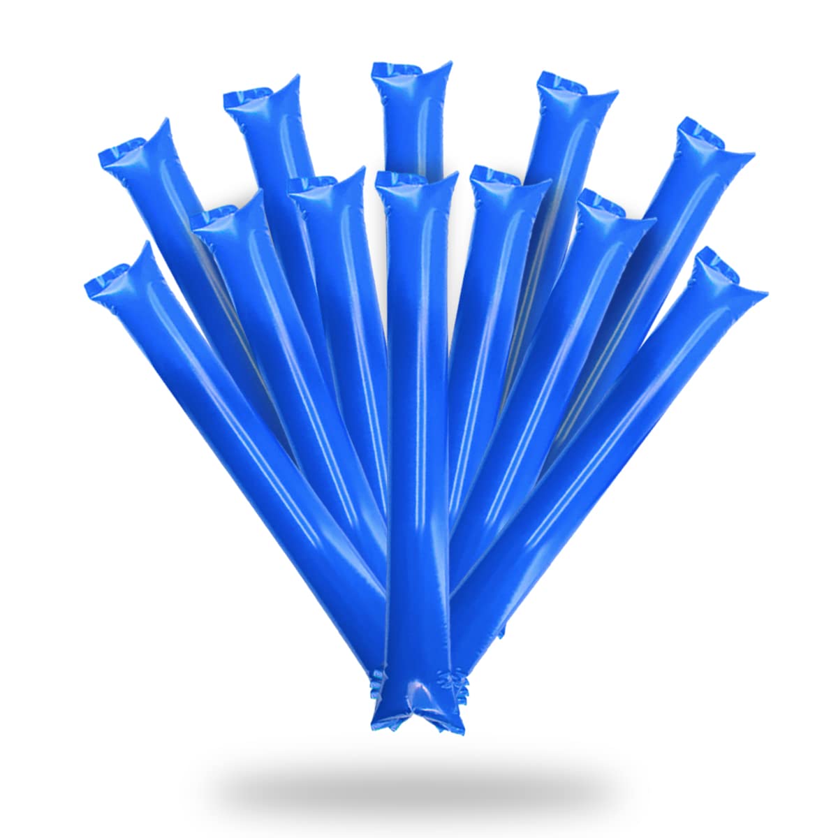 FUN FAN LINE - 25 pairs Thunder Sticks. Noise makers/clappers for sports events or parties. Cherring inflatable bam bam sticks. Cheerleading outfit. (Colour Blue) — image 1