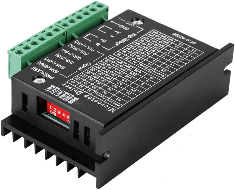 Stepper Motor Driver, CNC Controller DC 9-40V 160W 0.5-4A Nema Stepper Motor Driver Step Controller Module Board 32 Microstep