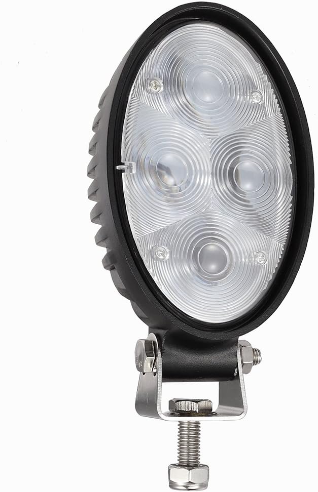 12W Red Point Led Work Light, LED Forklift Blue Light Warehouse Pedestrians Safety Warning Spotlight，Water-Proof and Shock-Resistant Aluminum Housing,12 Months Warranty(Red)